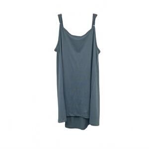 NEW NINEXIS women's pleated tank in blue